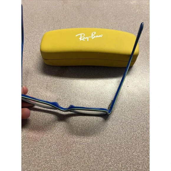 Ray Ban RB 1536 Kid's Eyeglass Frames‎ - Black Blue Green - 3600 48-16-130 Youth - Picture 8 of 15